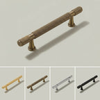 The Hometouch cabinet hardware features a bar pull handle with antique brass finish designed for contemporary cabinet and furniture installations.