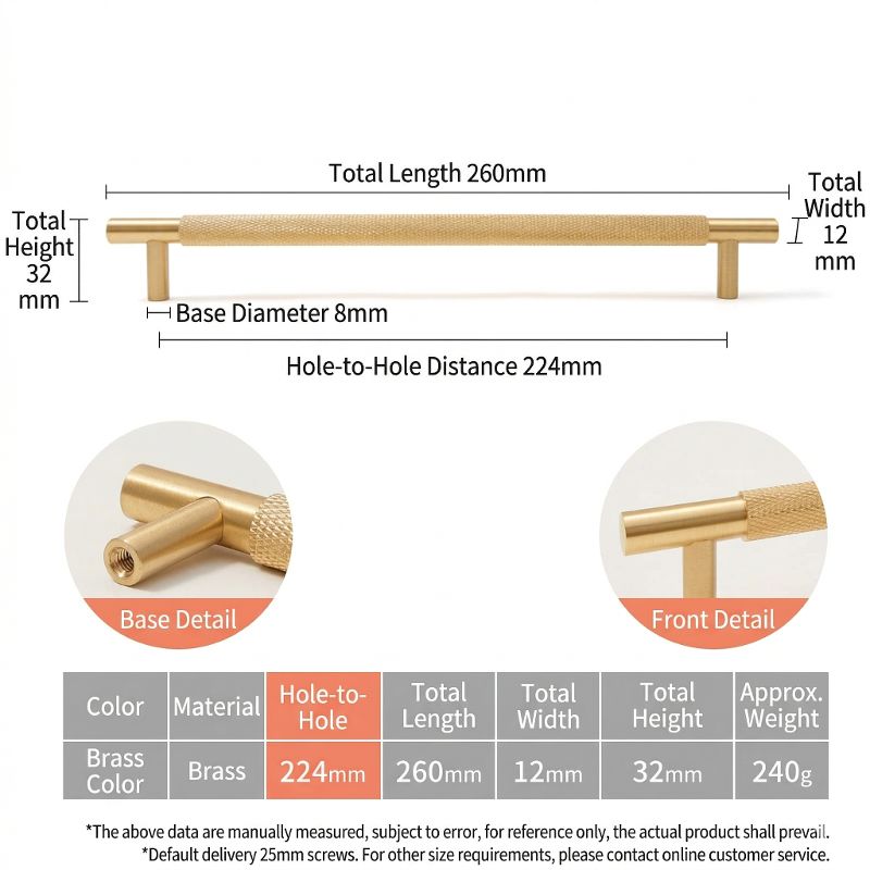 A technical dimension diagram of the Hometouch sleek handle product structure displays precise measurements and internal component layout for manufacturing and engineering reference.