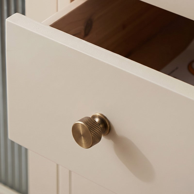 A Hometouch bar cabinet pull in antique brass finish features a rectangular profile, serving as functional hardware for kitchen, bar, and furniture cabinetry installations.