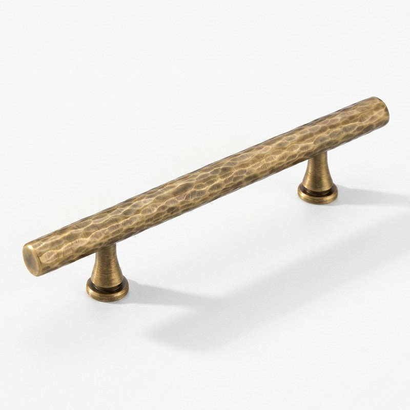 A rectangular brass gold cabinet pull from Hometouch, shown in a front-facing product view on a clean white background for e-commerce display.