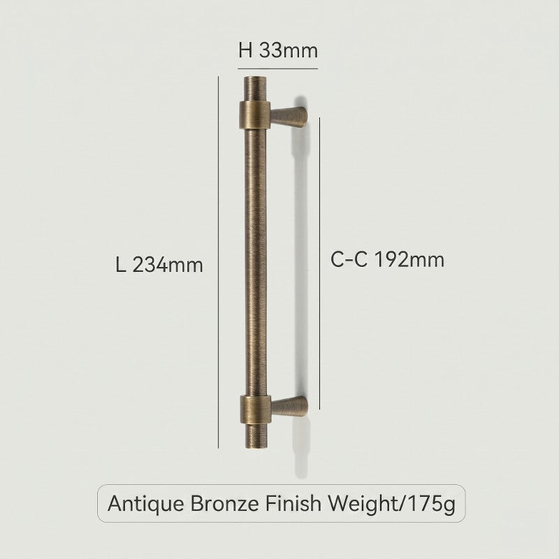 A teardrop-shaped cabinet hardware pull in unlacquered brass showcases its warm golden hue and organic form, designed for seamless integration into modern kitchen or bathroom cabinet hardware applications.