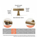 KENSINGTON Hammered Solid Brass Kitchen & Cabinet Handles