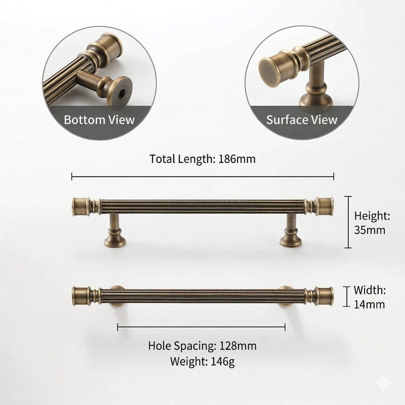 Hometouch pull handle with a rectangular bar structure, featuring a technical dimensional diagram showing a length of 320mm, a projection of 40mm, and a grip section width of 20mm.