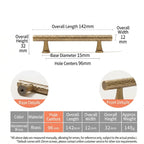 A dimensioned technical illustration of Hometouch's pull handle hardware component featuring precise engineering measurements and annotations essential for manufacturing specifications and installation documentation.