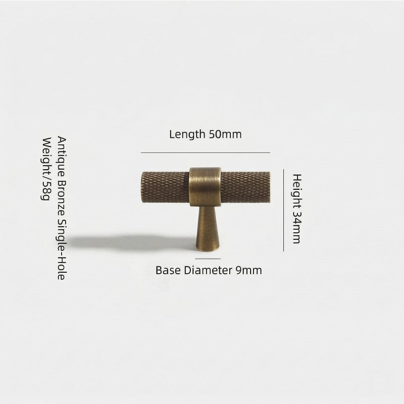 A Hometouch cabinet pull crafted from solid brass features a warm gold finish and oval profile contour, designed for contemporary residential or commercial cabinetry hardware applications.
