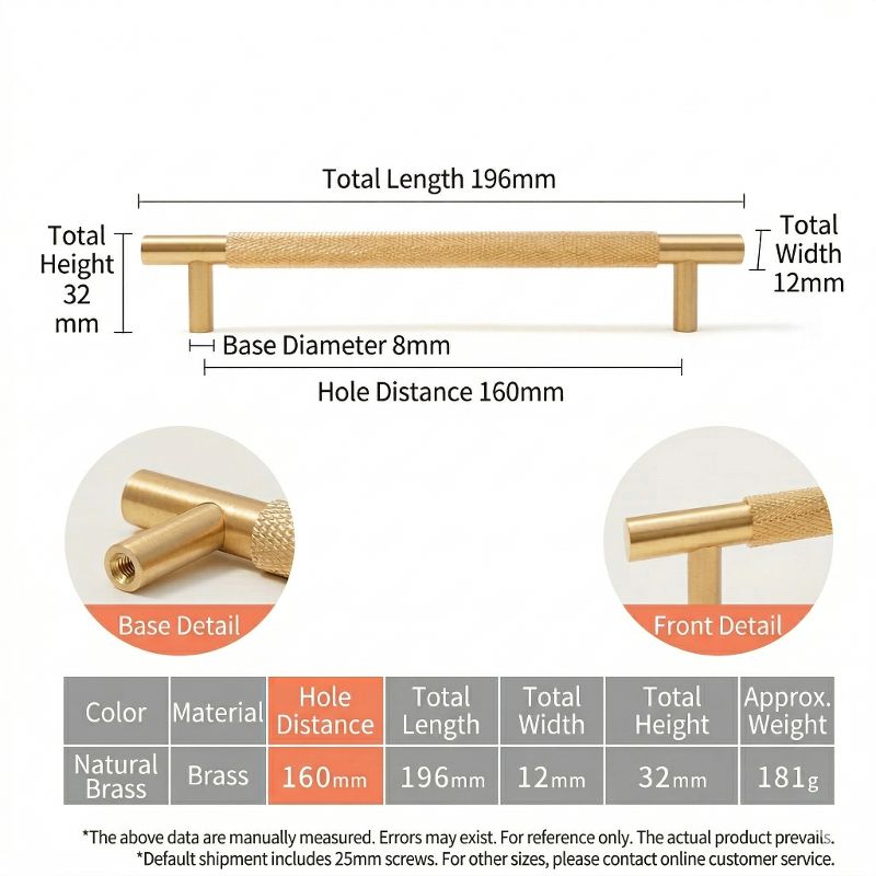 A dimensioned orthographic blueprint of Hometouch's curved cabinet handle displays precise technical measurements and structural details essential for product development and manufacturing specifications.