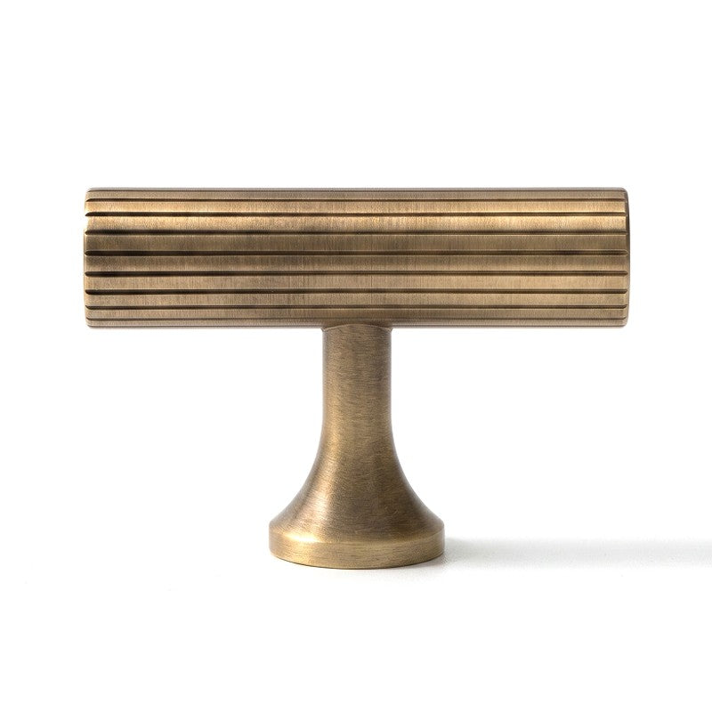 A brass gold curved cabinet pull from Hometouch is shown in a square PNG format, isolated against a clean background for product catalog or e-commerce display.