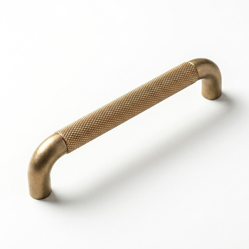 A product photography shot of the Hometouch rectangular cabinet pull showcases its polished brass gold finish and clean geometric profile, emphasizing premium hardware details for kitchen and bathroom cabinetry applications. This asset serves as a precise reference for interior designers and furniture manufacturers requiring accurate cabinet hardware visualization.
