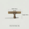 Hometouch's curved brass cabinet pull features a smooth arched profile and metallic finish designed specifically for bar cabinetry hardware applications.