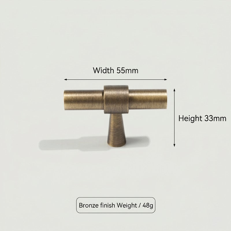 Hometouch's curved brass cabinet pull features a smooth arched profile and metallic finish designed specifically for bar cabinetry hardware applications.