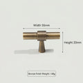 A curved brass cabinet pull from Hometouch features a warm-toned finish, designed specifically for bar cabinet hardware applications in residential and commercial interiors.