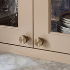 A polished golden brass slim bar cabinet pull from the Hometouch collection, featuring a refined metallic finish and linear profile designed for modern cabinet hardware applications.